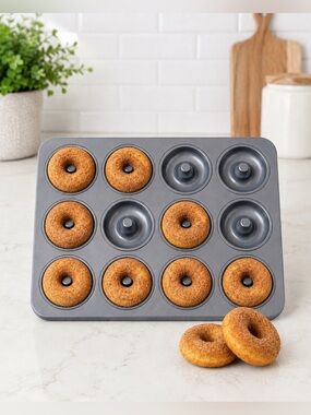 Mini Donut Baking Pan - Gray Nonstick